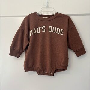 Tullabee Dad’s Dude Bubble in Brown  12–18 months
